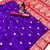 purple banarasi silk saree with zari weaving work