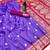 lavender banarasi SIlk Blnd saree with zari weaving work