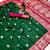 dark green banarasi SIlk Blnd saree with zari weaving work