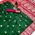 dark green banarasi silk saree with zari weaving work