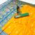 mustard yellow banarasi SIlk Blnd saree with zari weaving work