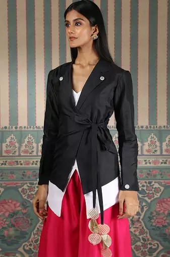 Black plain co ord set
