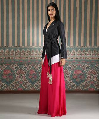 Black plain co ord set 4
