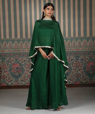 Green plain co ord set 1