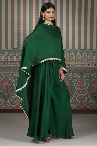 Green plain co ord set