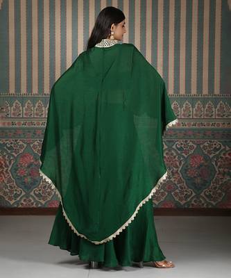 Green plain co ord set 3