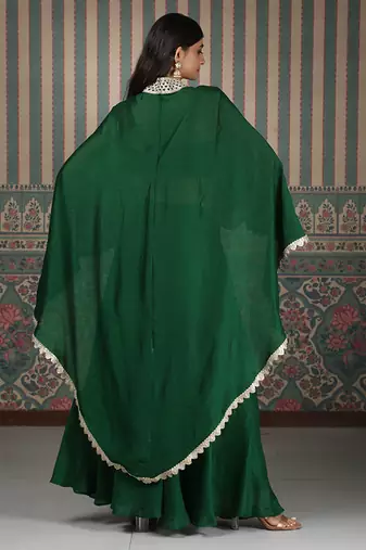 Green plain co ord set