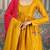 Mustard plain silk blend kurta set