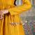 Mustard plain silk blend kurta set
