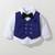 Baby boys party wear 3-piece suit set (shirt, waistcoat & pant with bow tie)