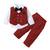 Baby boys party wear 3-piece suit set (shirt, waistcoat & pant with bow tie)