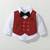Baby boys party wear 3-piece suit set (shirt, waistcoat & pant with bow tie)