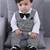 Baby boys party wear 3-piece suit set (shirt, waistcoat & pant with bow tie)