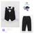Baby boys party wear 3-piece suit set (shirt, waistcoat & pant with bow tie)