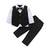 Baby boys party wear 3-piece suit set (shirt, waistcoat & pant with bow tie)