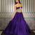 purple silk lehenga set