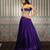 purple silk lehenga set