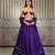 purple silk lehenga set