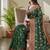 green color meenakari zari weaving soft art silk saree with unstiched blouse 