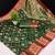 green color meenakari zari weaving soft art silk saree with unstiched blouse 