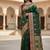 green color meenakari zari weaving soft art silk saree with unstiched blouse 