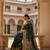 green color meenakari zari weaving soft art silk saree with unstiched blouse 