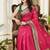 pink color meenakari zari weaving soft art silk saree with unstiched blouse 