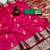 pink color meenakari zari weaving soft art silk saree with unstiched blouse 
