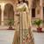cream color soft art silk paithani zari tassels saree with unstiched blouse