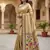 cream color soft art silk paithani zari tassels saree with unstiched blouse