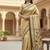 cream color soft art silk paithani zari tassels saree with unstiched blouse