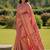 pink color soft art silk paithani zari tassels saree with unstiched blouse