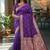 purple color meenakari zari weaving soft art silk saree with unstiched blouse 