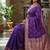 purple color meenakari zari weaving soft art silk saree with unstiched blouse 