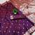 dark purple color meenakari zari weaving soft art silk saree with unstiched blouse 