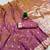magenta color meenakari zari weaving soft art silk saree with unstiched blouse 