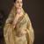 beige premium position foil digitally printed saree with blouse