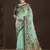 Green  position foil digitally printed saree with blouse