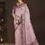 light pink  position foil digitally printed saree with blouse