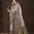 Grey  position foil digitally printed saree with blouse