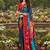 multicolor premium printed saree with blouse