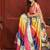 Multicolor premium printed saree with blouse