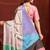 Multicolor premium printed saree with blouse
