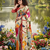 multicolor premium printed saree with blouse