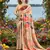 multicolor  printed saree with blouse