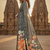 grey premium printed saree with blouse