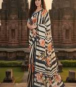 Mulricolor  printed saree with blouse