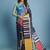 multicolor premium printed saree with blouse
