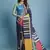multicolor  printed saree with blouse