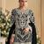 Black embroidered georgette pakistani salwar suit